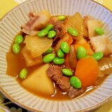 猪肉で肉じゃが風